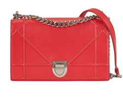 Medium Diorama, Leather, Red, 13BO0136, DB, 3*